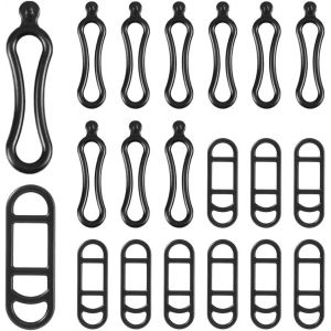 Kal-20 Pcs Bande En Silicone Pour Vélo Sangle Attache Velo Porte Velo Caoutchouc Fixation Elastique Lampe De Poche Torche De Vélo Bande De Silicone Sangles De Lumière De Vélo - Neuf