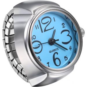 Montre Pour Homme Et Femme Simple Et &Eacute;l&eacute;gant Grand Cadran Num&eacute;rique Cadran Sangle &Eacute;lastique Bague Montre Unisexe.[J532] - Neuf