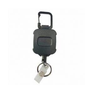 Lot De 2 Porte-Cl&eacute;s Mousquetons R&eacute;tractables Robustes Avec Porte-Badge En Acier - Accessoire Durable, Polyvalent Et Pratique - Neuf