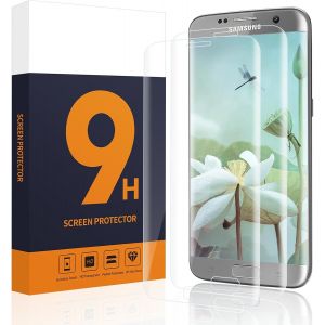 KAL-Lot De 2 Films De Protection D'&Eacute;cran En Verre Blind&eacute; Pour Samsung Galaxy S7 Edge - Couverture Compl&egrave;te 3D - Sans Bulles - Anti-Poussi&egrave;re - Anti-Huile - Pour Samsung S7 Edge - Neuf