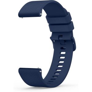 20mm 22mm Bracelet De Montre En Silicone, Souple Bracelet De Replacement En Dégagement Rapide Avec Boucle En Même Couleur Homme Femme 20mm 22mm (Bleu, 20mm) - Neuf
