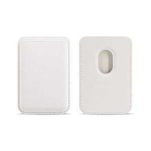 Porte-cartes magn&eacute;tique pour iPhone Blanc - Neuf