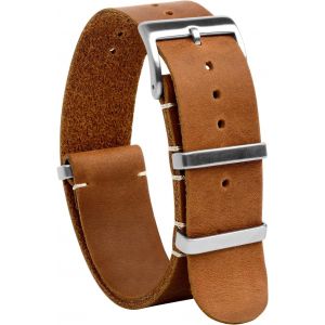 Eryi-Nato Bracelet Montre Cuir ¿ Noir Dégagement Rapide Bracelets Pour Homme Femme ¿ G10 Souple Militaire Remplacement Connectée Boucle ¿ 18mm 20mm 22mm 24mm - Neuf