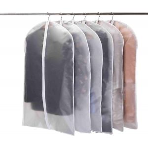 Lot De 6 Housses Antimites Pour Vêtements Avec Fermeture Éclair Pour Le Rangement De Votre Garde-Robe ¿ 60 X 100 Cm (Fermeture Éclair Blanche) - Neuf