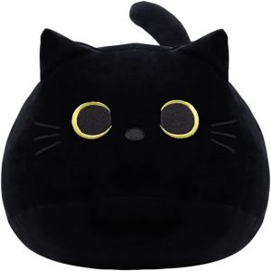 Chat Noir En Peluche: Peluche Molle Oreiller, Canapé Bébé La Décoration, La Conception De Forme De Chat - Neuf