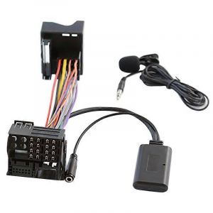 Voiture Bluetooth 5.0 Aux C&acirc;ble Microphone Mains Libres T&eacute;l&eacute;phone Portable Gratuit Adaptateur D'appel pour 6000 CD Mond - Neuf