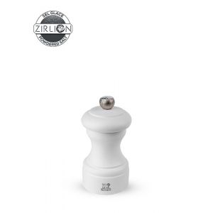 Bistro Moulin &Agrave; Sel Manuel En Bois, Blanc Mat, 10 Cm - Neuf