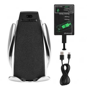 Chargeur Rapide Sans Fil Qi 10 W Pour Voiture, Fixation Automatique Sur Grille D'aeration, Support De Telephone - Neuf