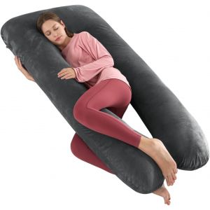 Oreiller De Grossesse | Oreiller D'allaitement | 101&iquest; Peluche Molle &Ouml;ko-Tex Tres Bon | Oreiller Lat&eacute;ral Avec Couverture Lavable Supports Dos, Estomac | D&eacute;velopp&eacute; - Neuf