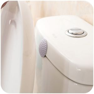 6pcs Violte poignée de Porte en silicone boucle tampon limiteur anti-collision autocollant de mur de protection autocollant anti-collision muet salle de bain cuisine anti-collision autocollant - Neuf