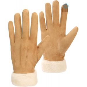Gants Femme Hiver, Gants Thermique Tactiles Anti Froid Gants Chaud Confortable Pour Fille M&egrave;re Petite Amie Main - Neuf