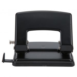 Perforatrice manuelle a 2 trous pour papier de bureau noir, pour feuilles volantes, papeterie - Neuf