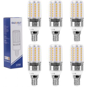Ampoule Led E14 Blanc Chaud 2700k Ampoules Maïs Led E14 1200lm 10w Équivalent Halogène 80w,Non Dimmable Ampoules À E4 Vis Edison Sans Scintillement Large Faisceaux 360°Lot De 6 - Neuf