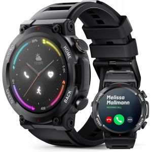 Fmk Montre Connectée Homme,120+ Modes Sportifs,1.39"" Hd Smartwatch Etanchéité De 5 Atm Avec Appels Bluetooth, Avec Moniteur Fréquence/Spo2,Cardiaque Tensiomètre,Pour Android Ios - Neuf