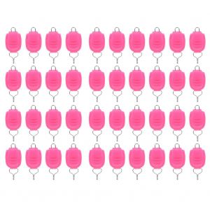 Lot De 40 Leurres De Peche A Profil Bas, Tambour De Moulinet, Roue, Butee De Fil Abs, Pince De Ligne (Rose) - Neuf