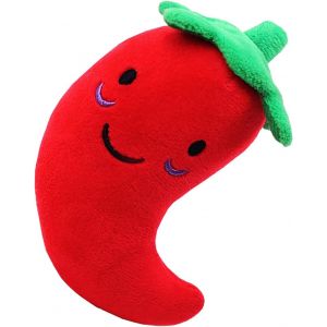 ERYI-Jouets En Peluche De Poivron Rouge, Jouets En Peluche Polyvalents De Dessin Animé De Résistance Aux Morsures Interactifs Pour L'Intérieur Pour Les Chiens Pour Les Animaux De - Neuf