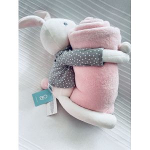 Peluche Doudou Plaid Obaibi - Neuf