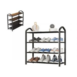 &Eacute;tag&egrave;re &Agrave; Chaussures &Agrave; 4 Niveaux En Tissu Non Tiss&eacute; Pour Un Rangement Peu Encombrant - Neuf