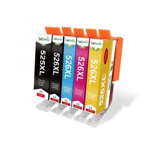 Cartouches d'encre PGI525 CLI526 PGI 525 CLI 526, pour imprimante Canon Pixma iP4850 ix6550 MG5150 MG5250 MG6150 MG8150 MX885 MG53505PcsCN - Neuf