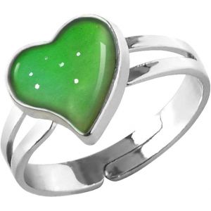 Bague Changeante De Couleur Sensible À La Température Du C?ur D'amour, Température D'humeur - Neuf