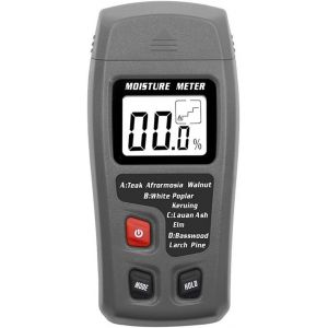 Noir Humidimètre numérique 9 V avec indicateur d'humidité, testeur d'humidité, professionnel hygromètre, bois, humidité, portable, appareil à nouveau - Neuf