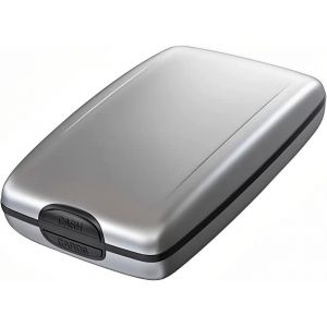 (Blanc)Smart Portefeuilles en Aluminium - porte-monnaie - Carte d'identité et permis de Conduire de la Taille de l'Anti-RFID Titulaire de la Carte - Capacité de 10 Cartes et Billets - Neuf