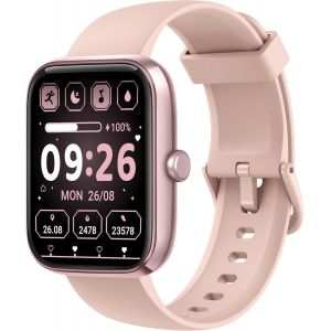 Kalinco Montre Connectée Hommes Femmes Avec Alexa, 1,83"" Écran Smartwatch, Appels Bluetooth, Étanche Ip68, 110+ Sportif/Fréquence Cardiaque/Spo2/Sommeil/Pression Pour Ios Et Android - Neuf