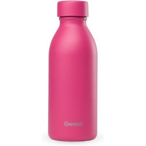 Qwetch - Bouteille Isotherme 500ml Vert Tilleul - Icon - Gourde Design Compacte Et &Eacute;l&eacute;gante Inox Recycl&eacute; - 24h Froid Et 12h Chaud - Etanche, Sans Bpa - Neuf