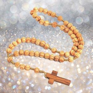 Religieux En Bois Antique Pour Croix Chapelet Pendentif Colliers Perles Catholique Jésus-Christ Chapelet Collier Hommes Femmes Bijoutier - Neuf