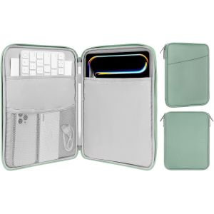 Tablette De 9-11 Pouces De Protection,Compatible Avec 11"" Ipad Air M3,Ipad A16 2025,Pro 11 M4, Ipad 10/9/8/7Th, Galaxy Tab S9/S8/A8/A7, Sacoche De Protection Avec Pochette, Cyan[COQ9129482] - Neuf