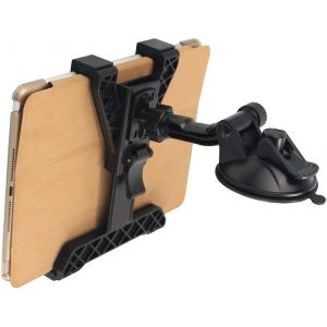 Support Tablette Voiture, 360&deg; Support ipad Tableau de Bord Pare-Brise pour Car, Support Tablette Ventouse, Compatible pour iPad, Samsung et Les Appareils de 7 &agrave; 10.5 Pouces, Noir - Neuf