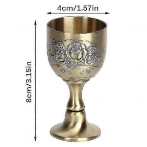 Gobelet À Vin,Calice Royal En Laiton Fait À La Main Du Roi Calice En Relief Gobelet Tasse À Vin Gobelet À Liqueur En Cuivre Pour Boire Du Café - Neuf