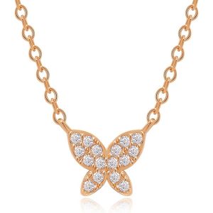 Kal-Collier Pendentif Femme, Cha&icirc;ne En Argent Sterling 925 Avec Zircone Cubique Pour Femme Cadeau En Argent Pour Femme - Argent - Neuf