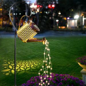 Arrosoir Solaire Ext&eacute;rieur Lumi&egrave;res, Arrosoir Solaire Suspendu En M&eacute;tal R&eacute;tro, De F&eacute;e D&eacute;coration De Jardin &Eacute;clairage Pay R &Eacute;tanche Pour Chemin Cour Chemin Passerelle - Neuf