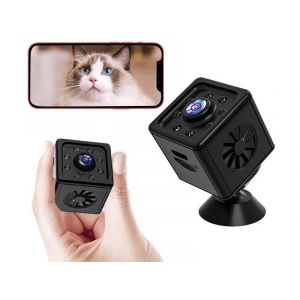 Mini Cam&eacute;ra De S&eacute;curit&eacute; Sans Fil 2,4 Ghz Avec Vision Nocturne Et D&eacute;tection De Mouvement - Neuf