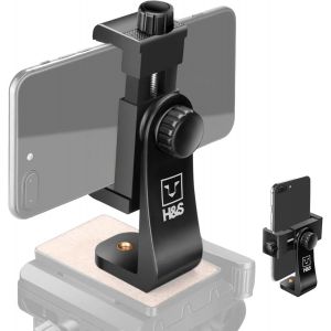 KALANKA-Support Trepied iPhone - Pied Smartphone Universel avec Rotation &agrave; 360&deg; pour T&eacute;l&eacute;phone Portable - Adaptateur Tr&eacute;pied T&eacute;l&eacute;phone avec Pince R&eacute;glable - Accessoires Telephone - Neuf
