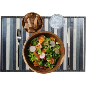 Eryi-Lot De 2 Sets De Table En Bambou Américains Pour Petit-Déjeuner Lavable, Antidérapant, Anti-Taches, Résistants À La Chaleur, Lot De 2 Tapis En Bambou 30 X 45 Cm (7) - Neuf