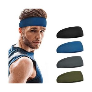 Bandeau Anti-Transpiration Pour Homme - Lot De 4 Pour La Course À Pied, Le Yoga, Le Cyclisme Et Le Sport - Confortable, Élégant Et Anti-Transpiration - Neuf
