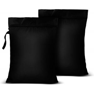 KALANKA-2 PCS Sac a Linge Sale Voyage, 40 x 50 cm Impermeable Vêtements Mouillés Sac Organisateur Pliable, avec Fermeture Sac de Rangement pour Maillots de Bain, Voyage Sport, Gym - Neuf