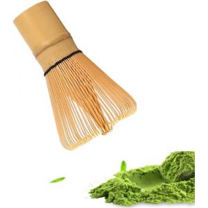 Kalanka-Fouet À Matcha 100 Dents En Bambou Naturel Pour Thé Matcha Semi-Fait À La Main, Idéal Pour Faire Et Mélanger Le Thé Vert Matcha, Fouet À Matcha Parfait Pour Mélanger Et Fouetter Le Matcha (1) - Neuf