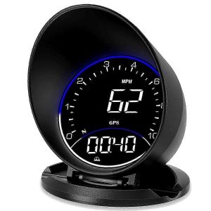 Hud De Voiture Avec Vitesse Gps,Compteur De Vitesse Gps Numérique,Boussole De Direction De Conduite,Alarme De Survitesse,Hd Displ - Neuf