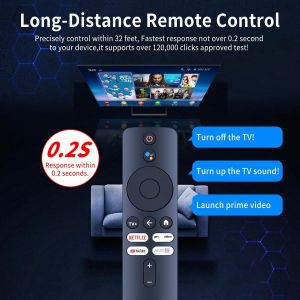 Xmrm-M3 Télécommande Vocale De Rechange Pour Xiaomi 4K Tv Box S (2Ème Génération) /Mi Smart Tv L55M6-Esg L55M6-Arg Mdz-24-Aa - Neuf