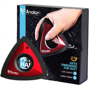 Jgd-Brosse Anti Poils Animaux, Mini Epilateur De Poils D'animaux Pour Chiens Et Chats, Brosse Pour Voitures, Tapis, Peluches, Canap&eacute; Et Meubles(Rouge) - Neuf