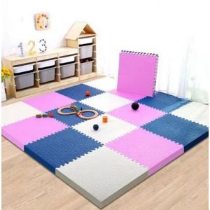 Vente En Gros De Tapis D'exercice En Mousse &Agrave; Embo&icirc;tement Couleurs Unies &Eacute;pais Doux Enfants Puzzle Sol En Mousse Tapis De Gymnase - Neuf