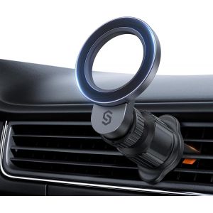 Pour Support De Voiture Magsafe, Support De Téléphone Magnétique Rotatif À 360° [Ventilation En Anneau],Compatible Avec Iphone 15 Pro Max 14 13 Et Plus, Accessoires De Voiture Magsafe - Neuf