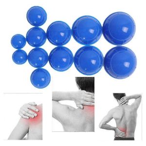 12 Pcs En Silicone Ventouses Ensemble Acupuncture Ventouses Thérapie Corps - Neuf
