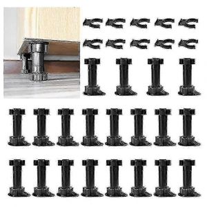 20pcs Meubles Pieds Réglable Armoire Pied Pied Unité Pieds D'armoire Avec Clips De Planche Pour Cuisine Ba - Neuf
