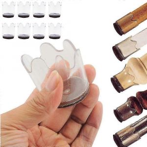 Patins en feutre antidérapants et fins, pour pieds de meubles, chaises et tables. Glisse facile et confortable. Aspect élégant. - Neuf