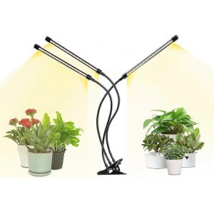 Lampe De Croissance Led &Agrave; Spectre Complet Pour Plantes D'int&eacute;rieur, Bras Flexible, 2 Ou 3 Modes D'&eacute;clairage Et 5 Ou 10 Niveaux D'intensit&eacute; R&eacute;glables, 3 Modes De Minuterie Automatique, 3 Tubes, Jaune - Neuf