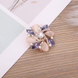 Broche Fleur Rose Violette, 45 X 45 Mm, Faite &Agrave; La Main, Pour V&ecirc;tements, Robes, Accessoires De D&eacute;coration - Neuf